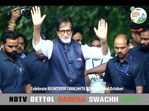 This #GandhiJayanti, join Dettol NDTV #BanegaSwachhIndia and take up the responsibility to make our India clean. Start the cleanliness drive in your surrounding areas and share your pictures/videos on cleanwithamitabh@ndtv.com to get featured on CLEANATHON, only on @ndtv. #Mere10Guz | Dettol India