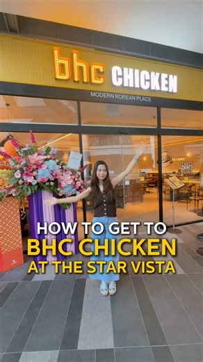 BHC Chicken Singapore on Instagram: "How To Get There: 🍗 Craving BHC? Here’s your cheat code to our new home at The Star Vista : ✨ From Buona Vista MRT: ➡️ Take Exit C (towards The Star Vista) ➡️ Look for the sign towards The Star Vista ➡️ Follow the overhead shelter ➡️ Turn left when you see the sign at the end of the path ➡️ Head towards the traffic light and go across ➡️ Head straight into the mall entrance ➡️ We’re located at #01-29/30, on the ground floor 📍 1 Vista Exchange Green, #01-29/