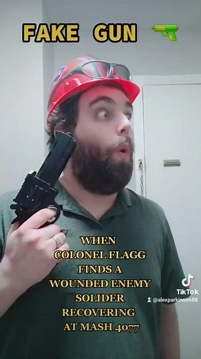 WHEN COLONEL FLAGG FINDS A WOUNDED ENEMY AT MASH 4077