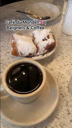 Café du Monde 🇺🇸 | Beignets & Coffee | New Orleans 4K #neworleans #cafedumonde #beignets