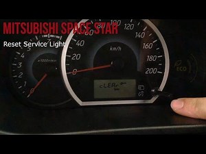 Mitsubishi Space Star Reset Service Light