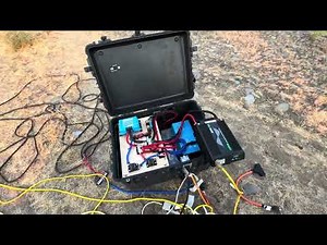 Solar Power/Wildland Fire: First use and look at the B-52 weatherproof, self contained power system!