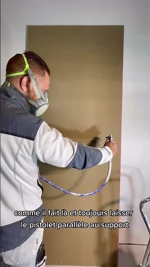 The right technique for painting with an airless sprayer - building painter training #renovation ...