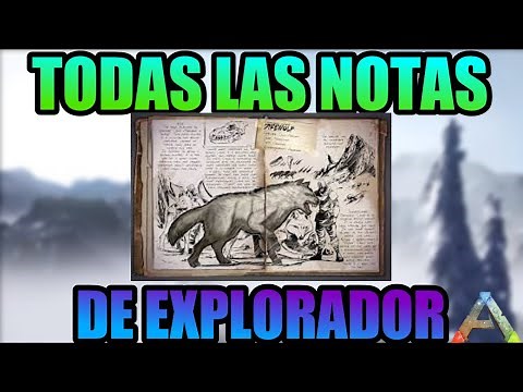 COMO CONSEGUIR TODAS LAS NOTAS DE EXPLORADOR CON UN COMANDO EN ARK