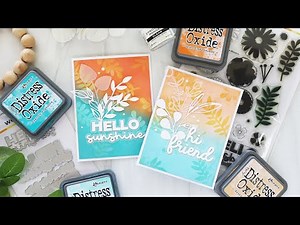 2 Easy Emboss Resist Techniques for Stunning Ink Blended Cards