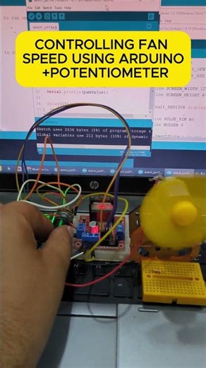🌀 Control Fan Speed With a Knob!#arduino #diy