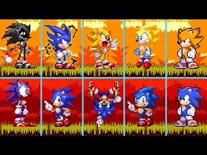 Evolution Of Sonic 3 Mods (Rewrite Sonic, SatAM Sonic, SA2 Sonic, Escape Sonic)