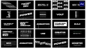 Text Animation Pack \ AE