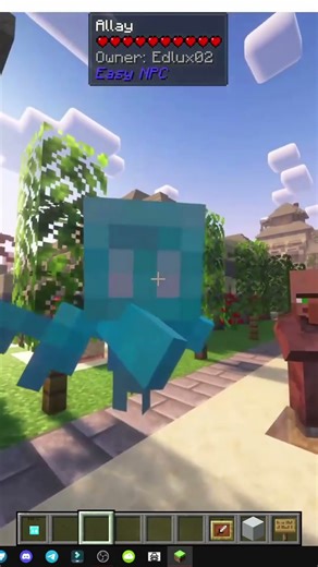 كيفية فتح واجهة NPC في MOD EASY NPC لـ MINECRAFT