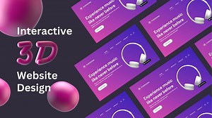 Interactive 3D Website Design - Shivani Sinha