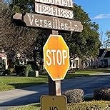 OLANZU One Sided 2-Pack Handheld Stop Sign 18”x 18” - 60 MIL Aluminum Stop Sign with Handle (Metal) - Rust Free, UV Protected High Intensity Honeycomb Reflective Stop Signs for Traffic Control & Safety