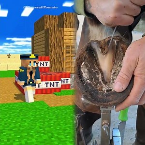 Hide & Seek Hunter VS Prop with the 4 Brothers Herobrine #minecraftshorts #fyp