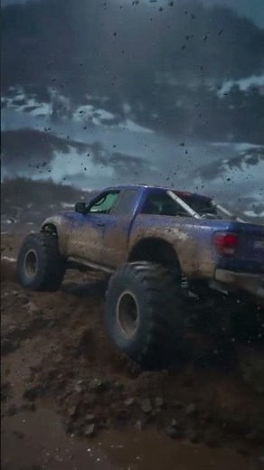 🔥 Custom Monster Truck (Grave Digger Style) in Extreme Mud & Water Off-Road Chaos! 💥 4K