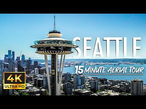 Seattle Washington Aerial Tour | Sightseeing from Above in 4K