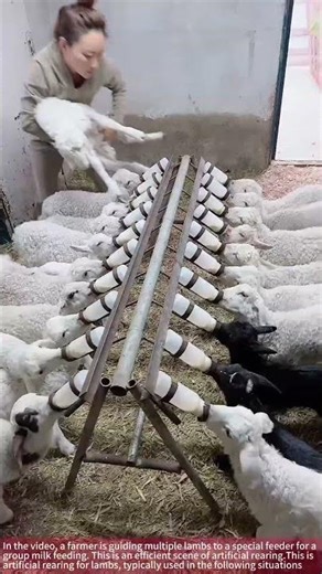 Feeding 20 Hungry Lambs at Once