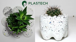 Plastech | Waste plastic planters for care homes