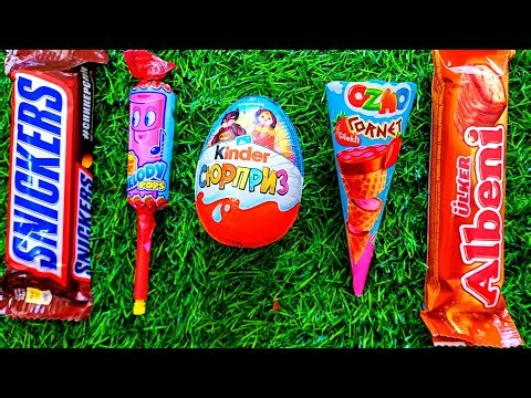 New Some lot's of Candy Snickers Kinder Sweets Unpacking /ASMR/Satisfying Video