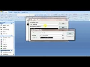 MS ACCESS: SWITCHBOARD MANAGER IN MS ACCESS.