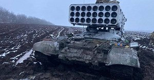 National Guard troops destroy Russian Solntsepyok with drone. VIDEO