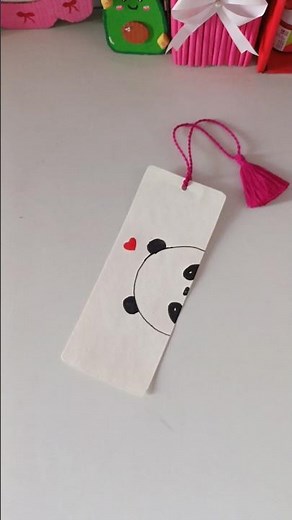 DIY Panda Bookmark 🐼 | Cute & Easy Paper Bookmark for Books | #Shorts