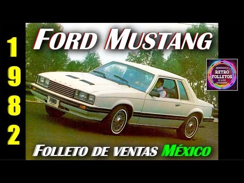 1982 FORD MUSTANG MEXICO - FOLLETO DE VENTAS