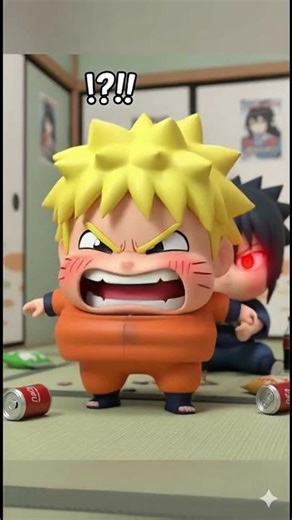Naruto vs Sasuke Chibi Showdown! Funny PlayStation Battle Turns Into Ninja Chaos #shorts