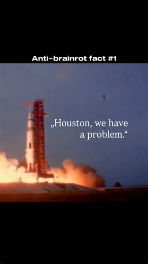 Anna - making your Instagram feel a little better on Instagram: "because this Moon landing attempt failed… It was the third mission at that time - Apollo 13. And it was played by battlements and bad luck from the very beginning :) Just days before launch, crew was substituted due to the illness. And even worse… Unknown at that time, the spacecraft was damaged - getting a dropped on the factory oxygen tank on board. At the end of the second day, just before going to rest, they heard an explosion.