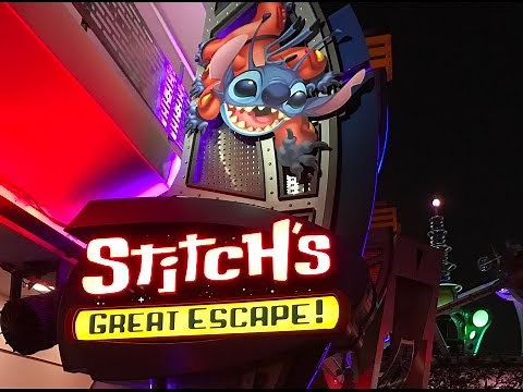 STITCH'S GREAT ESCAPE Walt Disney World Resort Full Ride POV