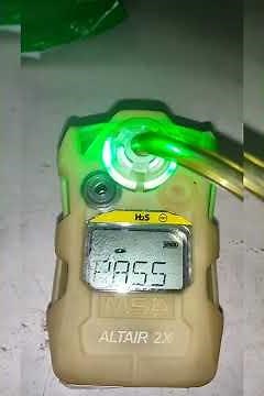 Calibration of MSA ALTAIR 2X single gas H2S portable Detector