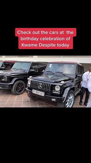 Kwame Despite Luxury Car Collection at Birthday Celebration