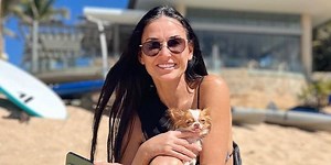 Demi Moore, 60, hits the beach in an itty bitty leopard print bikini and she looks 🔥🔥