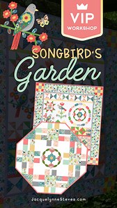 Last week we released our applique video tutorials and Month 1 Applique pattern for our Songbird's Garden VIP Workshop participants. They can now get an early start and get some of my tips to help their machine applique come out perfectly! You can still join us and get immediate access to both the applique and hand embroidery tutorial videos - sign up today! https://shop.jacquelynnesteves.com/collections/songbirds-garden-shop/products/songbirds-garden-vip-workshop | Jacquelynne Steves
