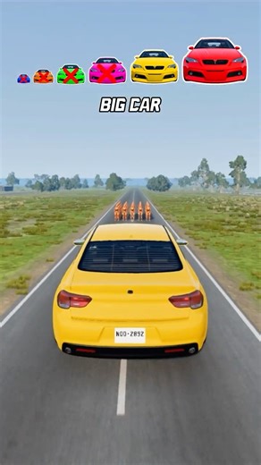 Big & Small Cars vs 100 Dummies