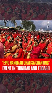 Members of the Indian diaspora organised 'Epic Hanuman Chalisa' chanting In Trinidad and Tobago . . . #Trinidad | #Tobago | #IndiaNews | #HanumanChalisa | #RepublicTV | #RepublicWorld | #RepublicDigital | Republic