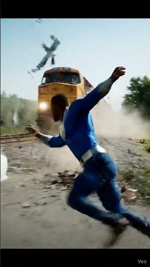 Superhero Saves Car Stuck on Train Tracks! 🚆🦸