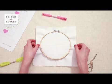 HOW TO SET UP THE HOOP - CROSS STITCH TUTORIAL
