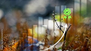 co2 reduce emissions and carbon footprint to limit global warming and climate change. Sustainable development and green business based on renewable energy.Ecology concept 4k video