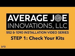 Average Joe 552 & 1090 Fix Kits Installation STEP 1: Check Your Kits