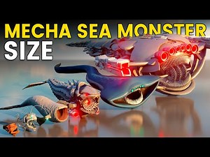 Mecha Sea Monster Size Comparison 3D | MECHA BLOOP Vs MECHA MAJA