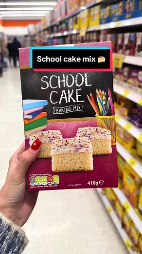 Nostalgic School Cake Mix in B&M for £1.49!