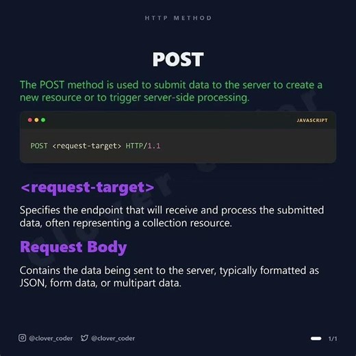 Follow @clovercoder for more updates #http #codingtips