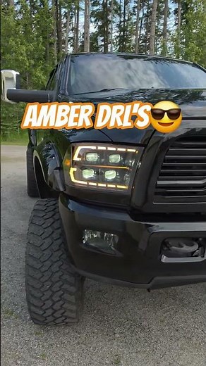 White DRLs or Amber DRLs? 👀 | 2009–2018 Dodge Ram LED Headlights