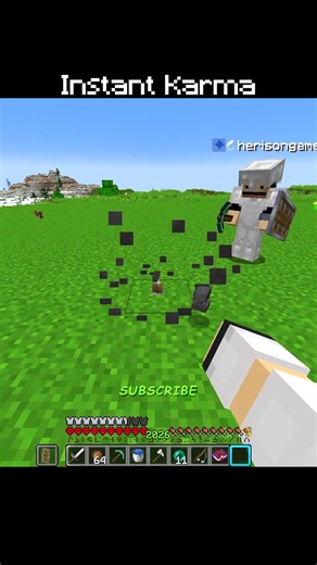 Instant Karma #minecraft