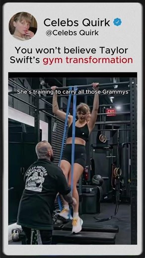 You won’t believe Taylor Swift’s gym transformation #taylorswift #shorts