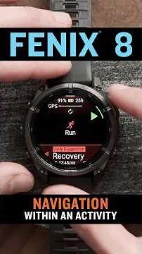 Active navigation from an activity on fenix® 8
