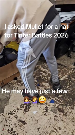 Big Thanks to Mullet for showing up to root me on AND allowing me FULL ACCESS to his industry hat collection #competition #bluecollar #hat #windowtinting #fyp