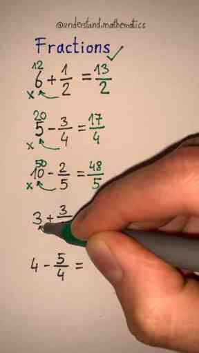 Mastering Fractions For Students