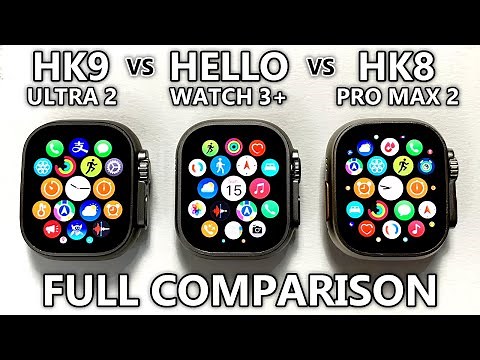 HK9 Ultra 2 vs Hello Watch 3 Plus vs HK8 Pro Max 2 FULL COMPARISON! Best Sport SmartWatch 2024!