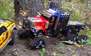 【RCSparks系列】6x6x6 OPTIMUS 履带式 SEMI 卡车救援
