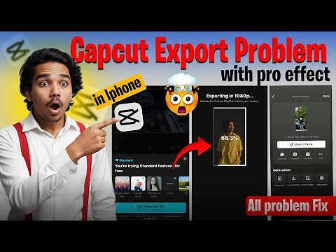 FIXED! CapCut Export Problem on iPhone with Pro Effects (All Solutions)